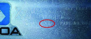 Otisak na naplatku kao dokaz: u crvenom krugu se jasno vidi da je proizveden u avgustu 1982!